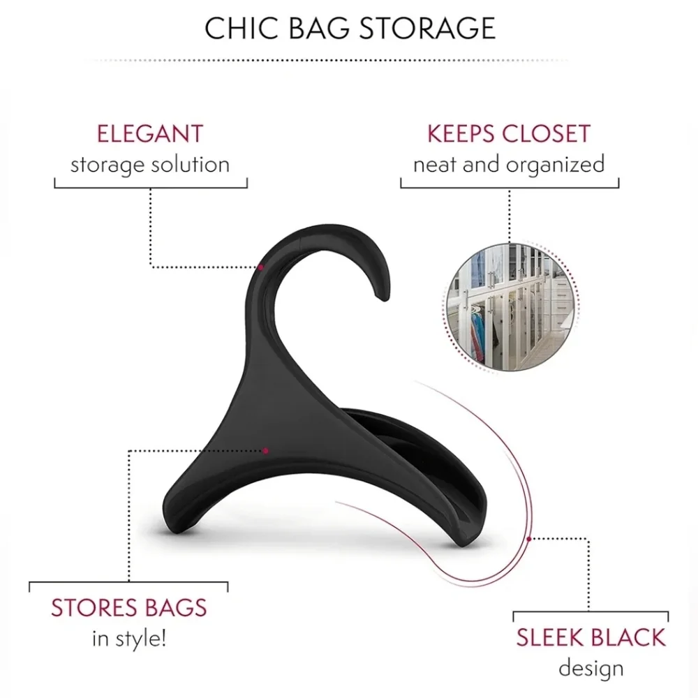 3pk Black Purse/Bag Hangers BNIB